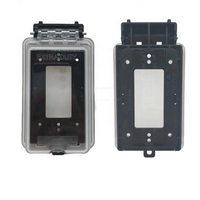 1 Gang Plastic Weatherproof In Use Cover Extra Duty Outdoor Decorator GFCI Receptacle Outlet Enclosure Wet Location Vertical Mount Protector