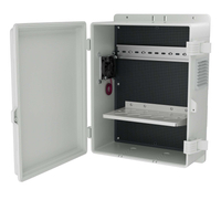Outdoor Enclosure 16x11x6 Waterproof Junction Box Vented WiFi Project Case with 12V Cooling Fan