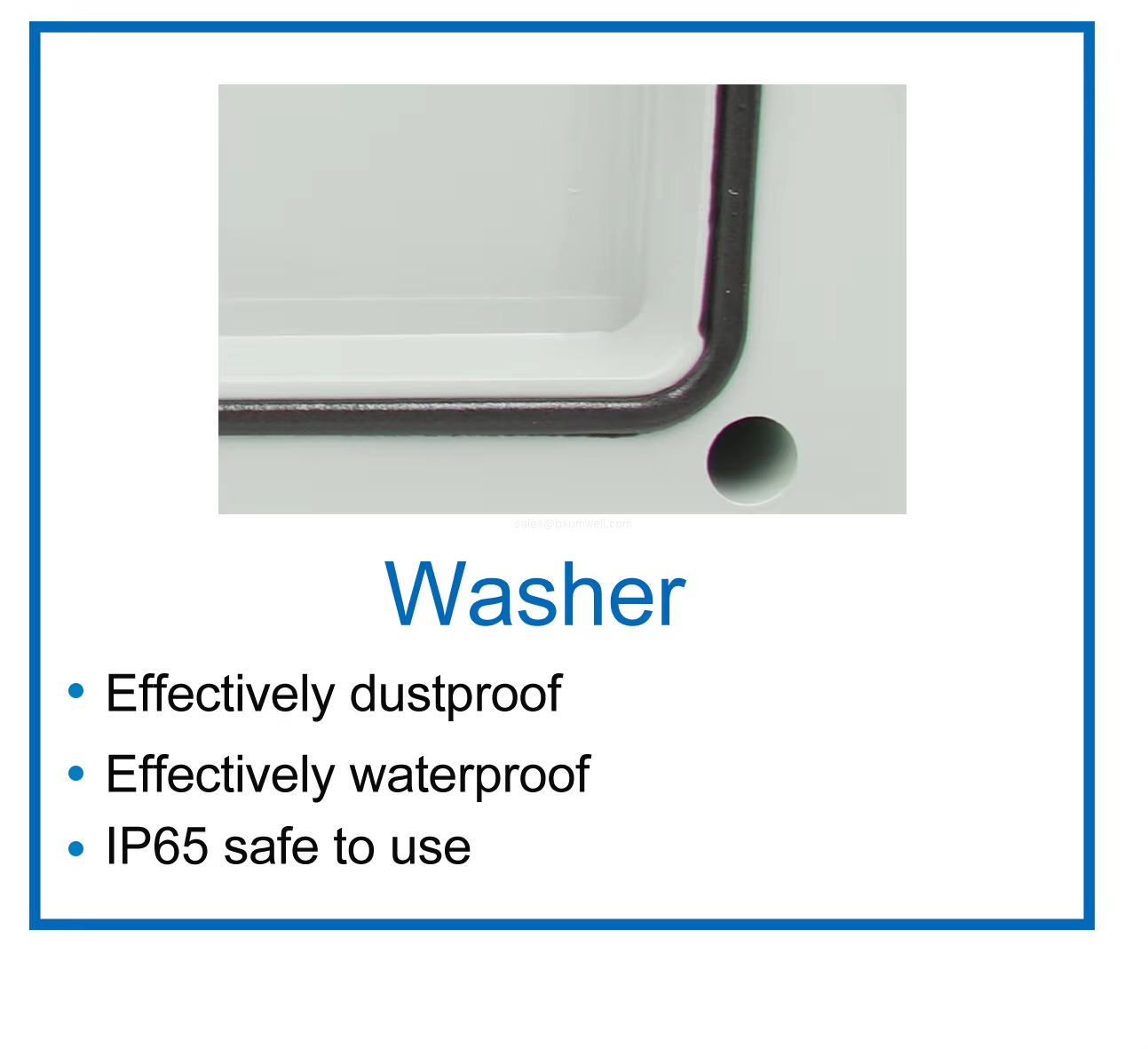 Washer Effectively dustproof