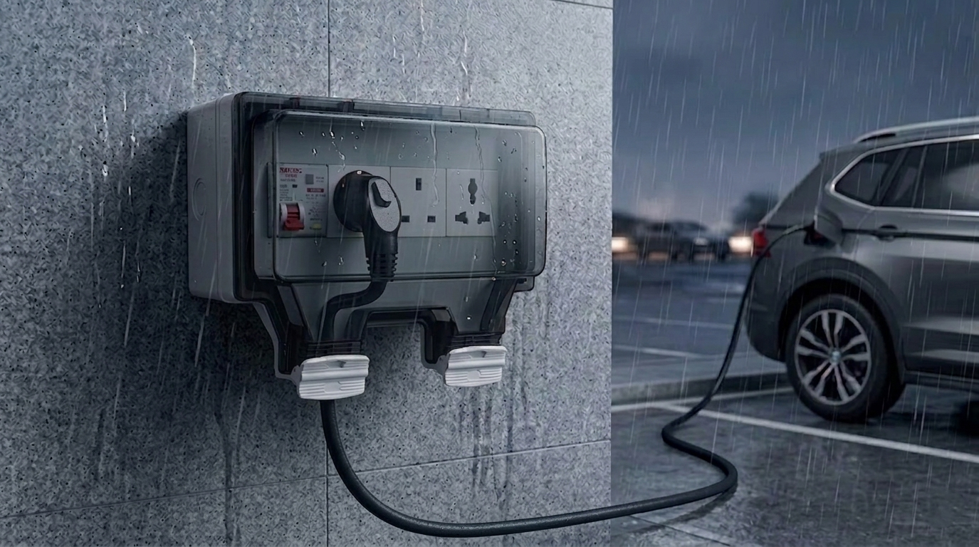 01IP66 weatherproof outlet cover with deep-cavity flip cover and self-locking latch – B2B industrial grade outdoor electrical enclosure.png.jpg