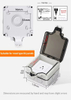 IP66 Waterproof Outdoor Socket Box Wall Mounted Type 86 Weatherproof Electrical Outlet Cover for High Power Appliances EV Charging Sheds and Industrial Workshops