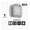 2 Gang Weatherproof In Use Outlet Cover Two Gang Outdoor Receptacle Protector Extra Duty Compliant 45 in 1 Multi Configuration Lockable Plug Shield Box