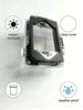 1 Gang Weatherproof In Use Outdoor Outlet Cover IP65 Universal Horizontal Vertical Siding Receptacle Protector Lockable Plug Box Enclosure