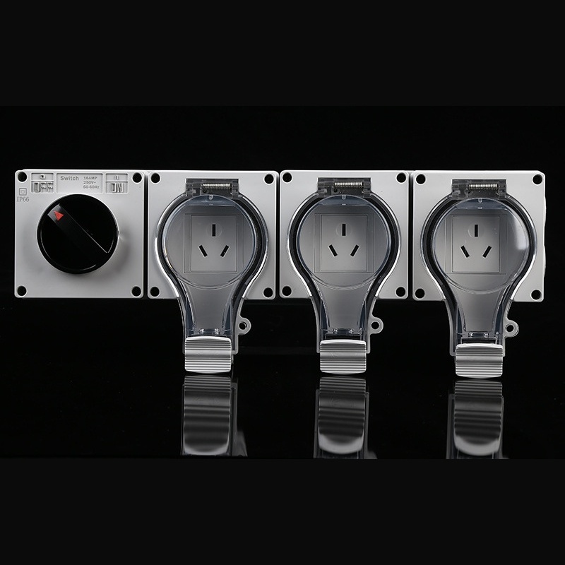 three-pin triple socket IP66