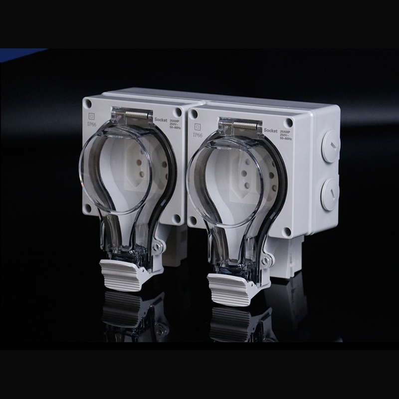 construction site dual connector​ 250V 16A heavy-duty socket