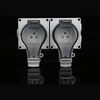 heavy-duty workshop power outlet industrial grade dual outlet