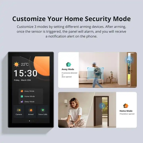 Smart Home Control Panel 120 Size Touch Screen Smart Switch & Automation Hub
