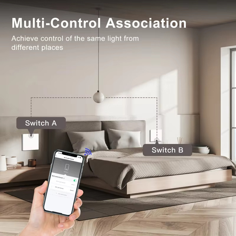 Multi-Control Association Achieve control of the same light fromdifferent places