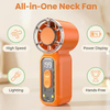 Portable Handheld Mini Fan High Speed Turbo USB Rechargeable Personal Fan with LED Display 199 Gear Adjustable Cooling Blower for Summer Travel