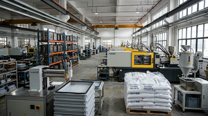 How to audit electrical enclosure factory - injection molding machines, PU gasket line and virgin material.png