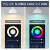 Tuya Smart Bulb GU5.3 Smart LED Bulb Wifi MR16 Smart Light Bulb Dimmable RGBCW Aluminum MR16 5W RGB+2700-6500K 30 Globe AC 60