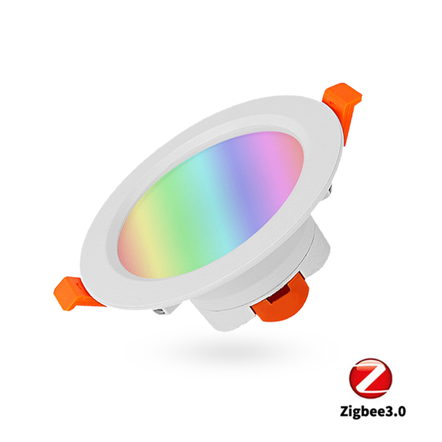 ZigBee 3.0 Downlight Kit Smart RGBW 5W Led Recessed Ceiling Light Work with Smartthings Smart Lighting