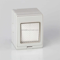 Wall Mounted 20A 2 Gang 1 Way Switch Waterproof IP55 Electric Industrial Socket Box Push Button Switches