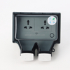 Pc Abs Wifi IP66 Waterproof Outdoor 2 Gang Socket 16A 3 Pulgs Wifi Tuya Waterproof Industrial Socket