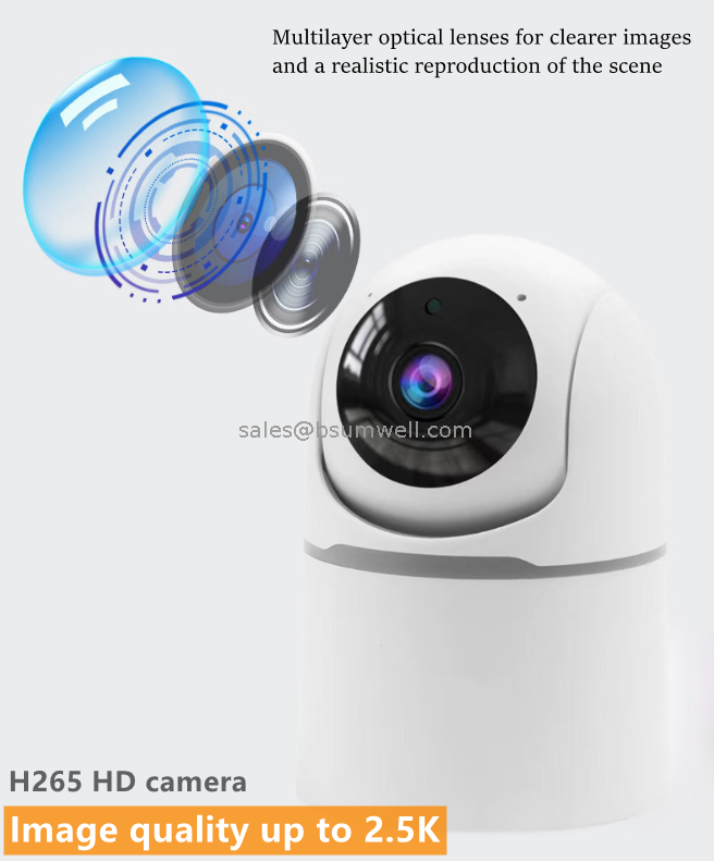 Tuya Smart Life Mini Smart Camera Wireless WiFi Security Surveillance CCTV Camera Work with Google Home/Alexa/homekit