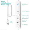 Desktop Power Strip US Mountable Extension Electrical Smart USB Ports Table Outlet Socket 2 Outlets US Plug Supply with Usb