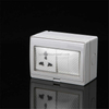 Ip55 Outdoor 2 Gang Switch 1 Gang Socket Piano Switch Socket Ingelec Electrical Supplies Sockets Switches