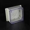 120*120*90mm Weatherproof IP67 gray outdoor ABS plastic enclosure electrical junction box with transparent lid