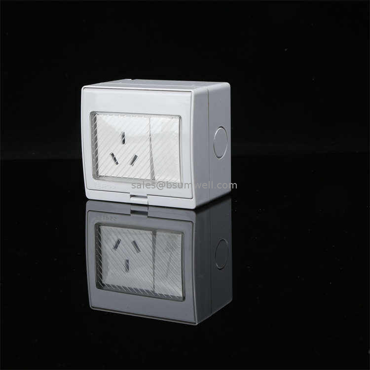 Weatherproof IP55 1 Gang Switch Socket Electric Switches And Sockets Wall Electrical Equipment Plugs Sockets Box