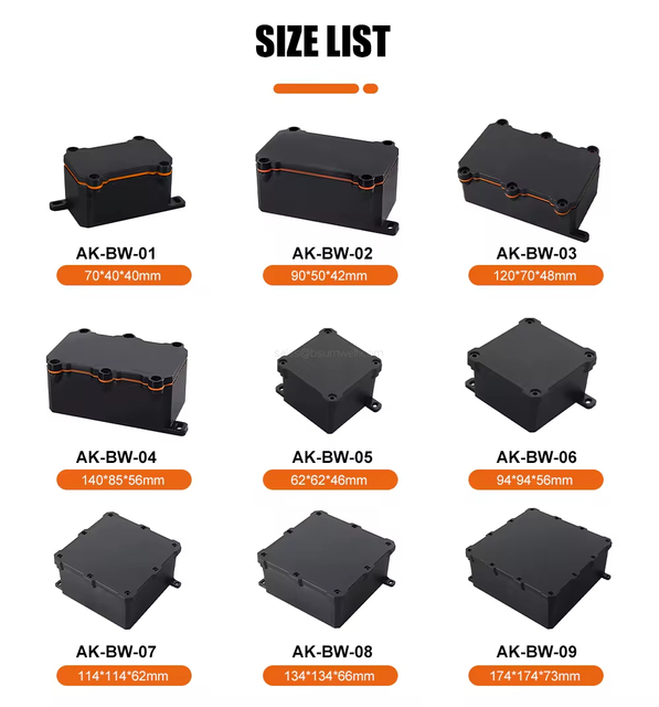 custom plastic aluminium enclosure outdoor electrical box