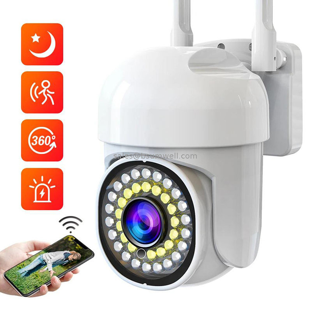 Outdoor Camera 3MP PTZ Network Smart Camera Tuya Outdoor Two Way Audio IP65 Waterproof WIFI Camera CCTV Home Security