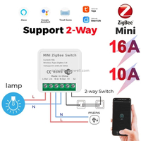 16A Mini Smart Wifi DIY Switch 2 lights one switch wiring