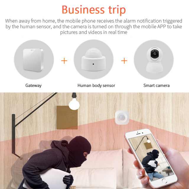 Zigbee 3.0 Mini Smart Human Motion Movement Body PIR Transducer Infrared Tuya Sensor Detector Smart Life Home Security