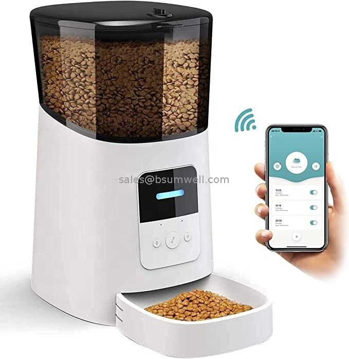 OEM/ODM Wholesale 6L TUYA Smart Automatic Pet Feeder for Cats And Dogs Wifi Pet Feeder with Camera Food Dispenser