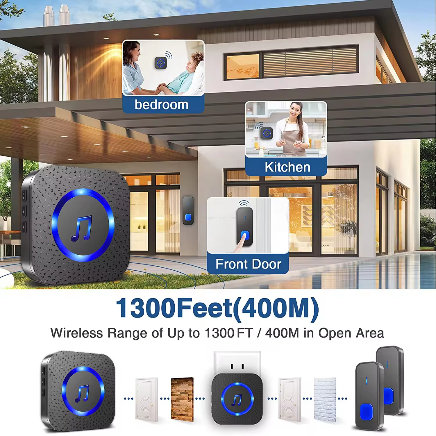 1300ft Range Doorbell