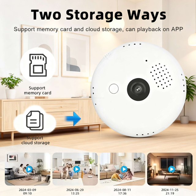 3MP Fisheye Small Business Monitoring Cam