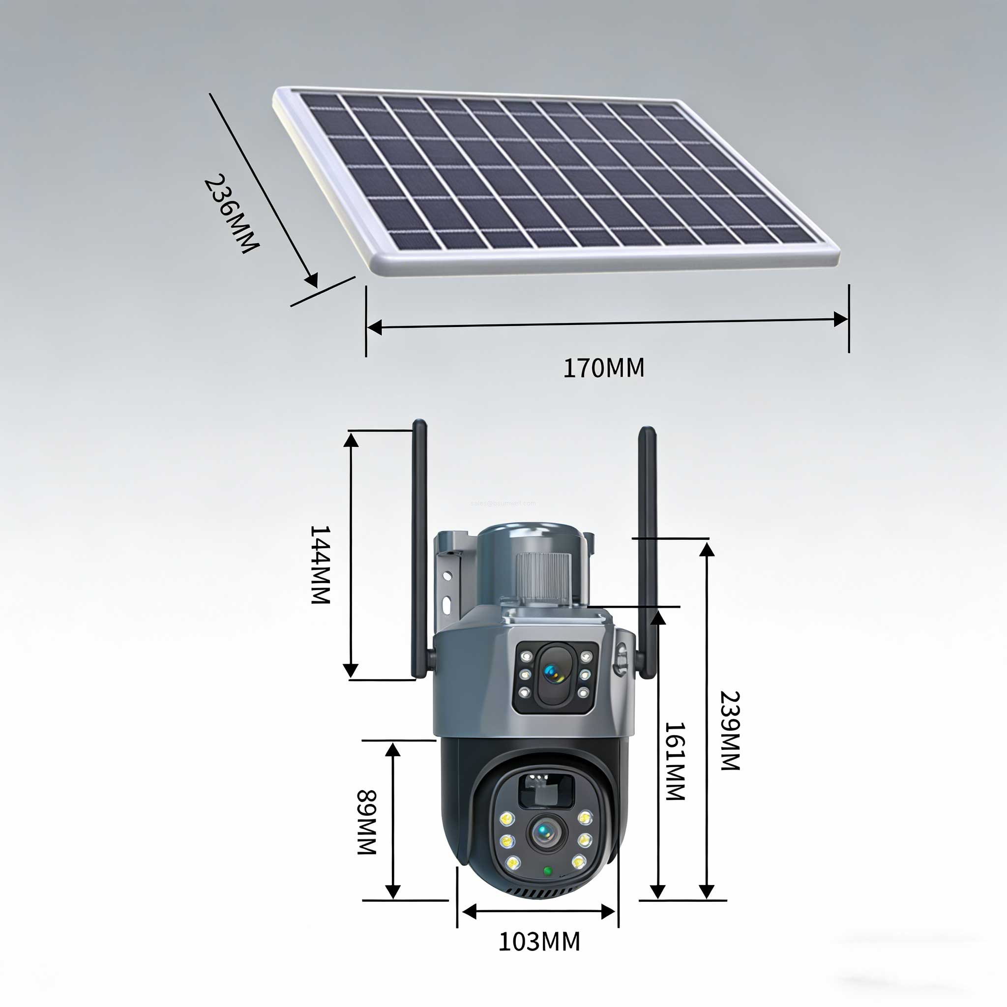 dual lens PTZ outdoor camera