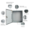 Heavy Duty Waterproof IP65 Metal Electrical Panel Box Lockable Stainless Steel Distribution Enclosure Cabinet for Industrial Control OEM ODM