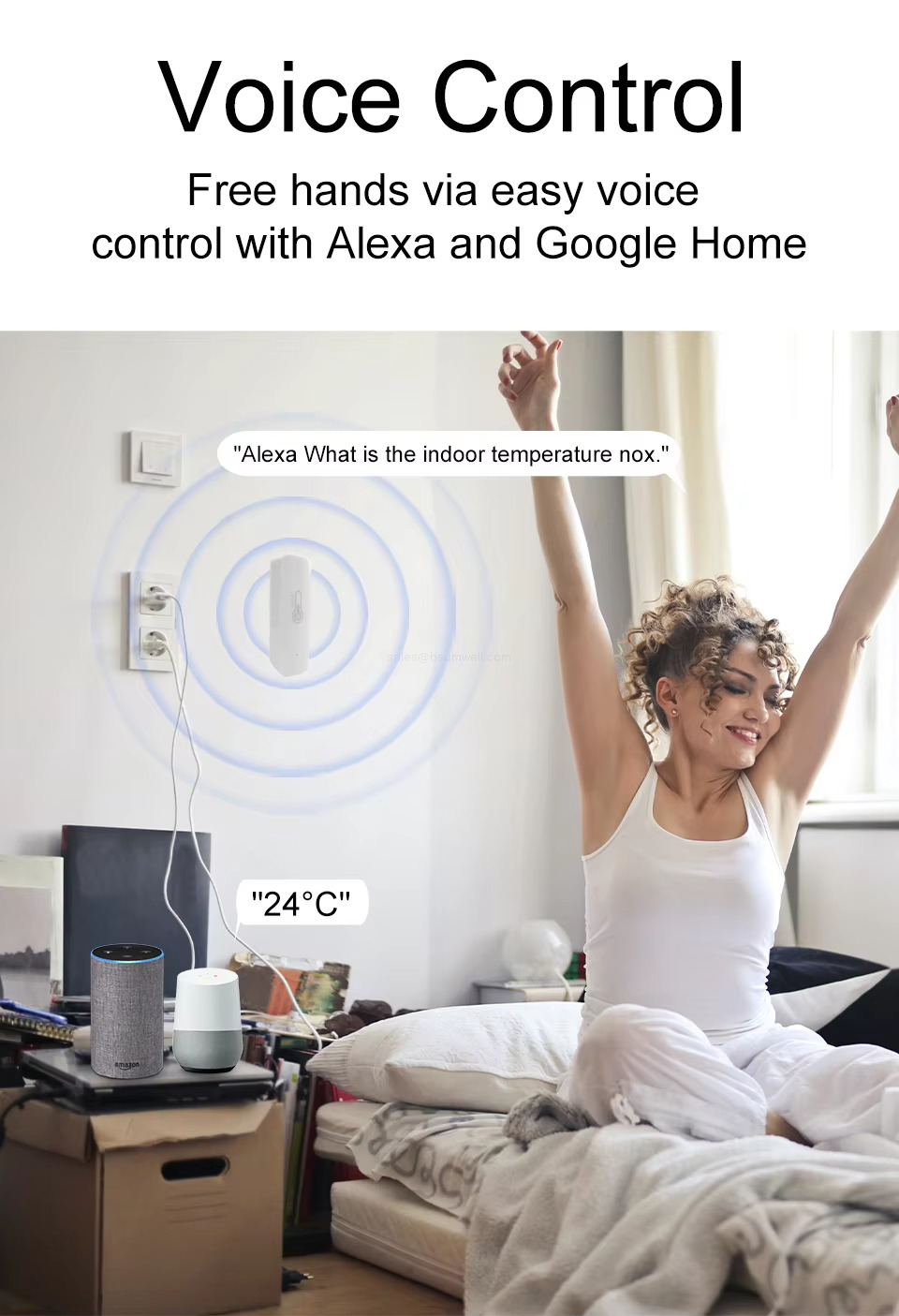Voice Control Free hands via easy voicecontrol with Alexa and Google Home