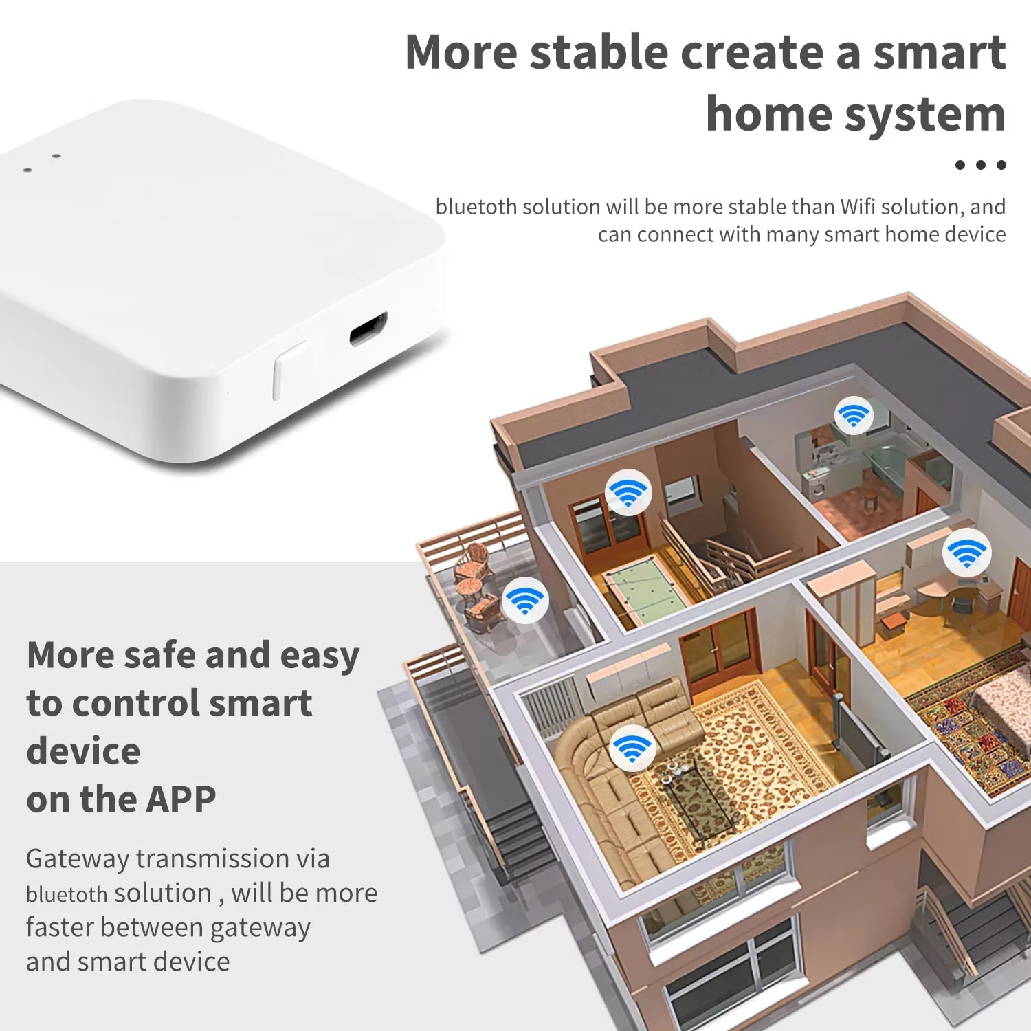 More stable create a smart home system