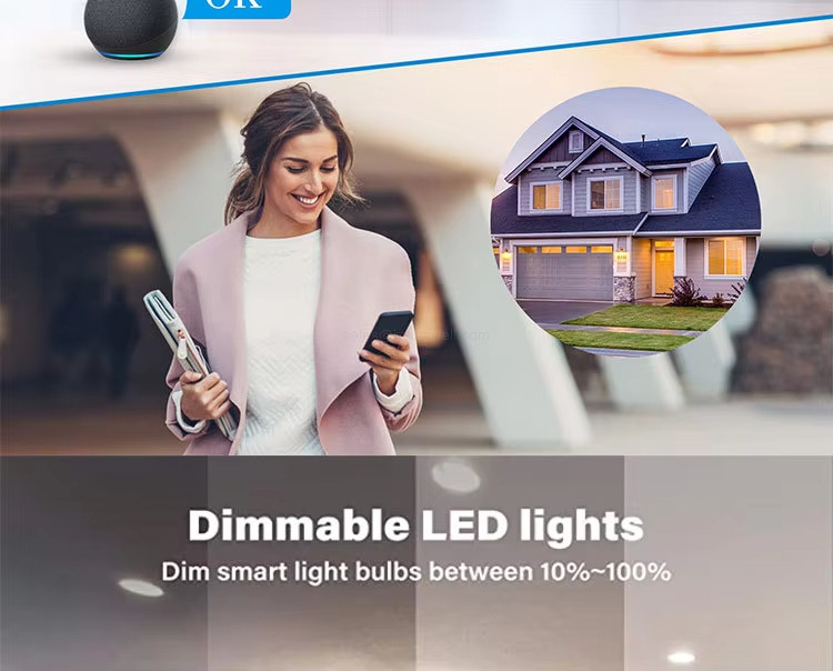 Dimmable LED lights Dim smart light bulbs between 10%~100%