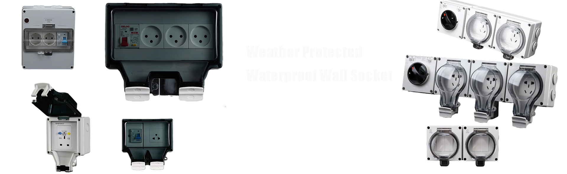 Weather Protected Waterproof Wall Socket