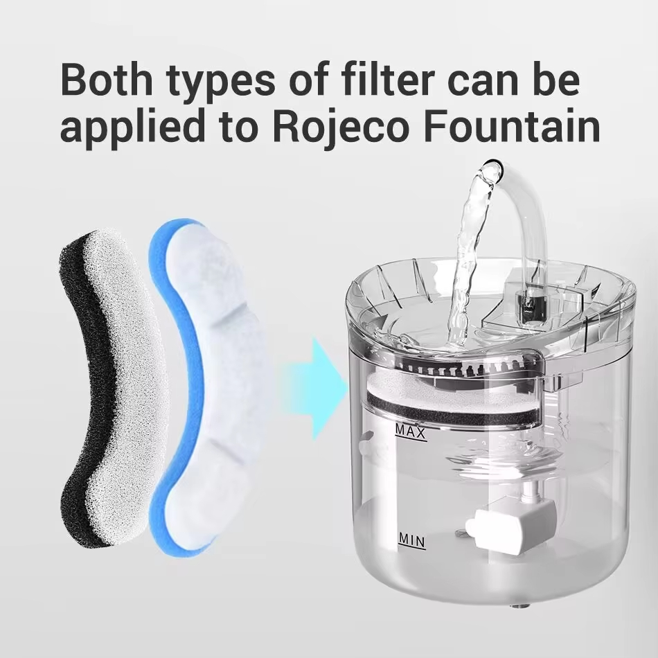 Both types of filter can beapplied to Rojeco Fountain