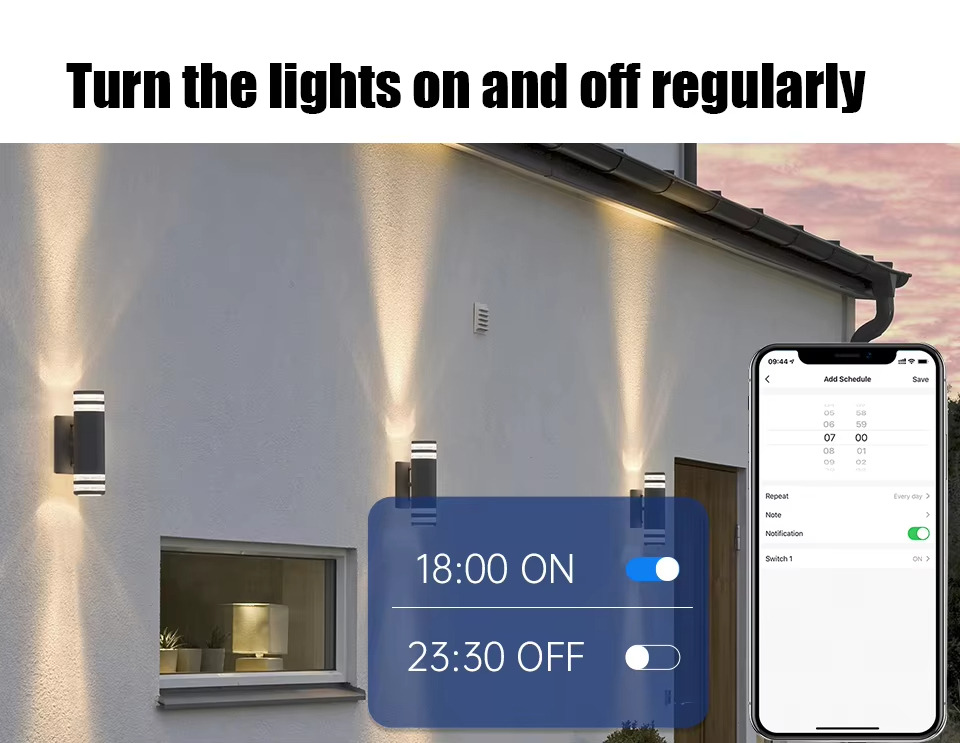 Turn the lights on and off regulariy