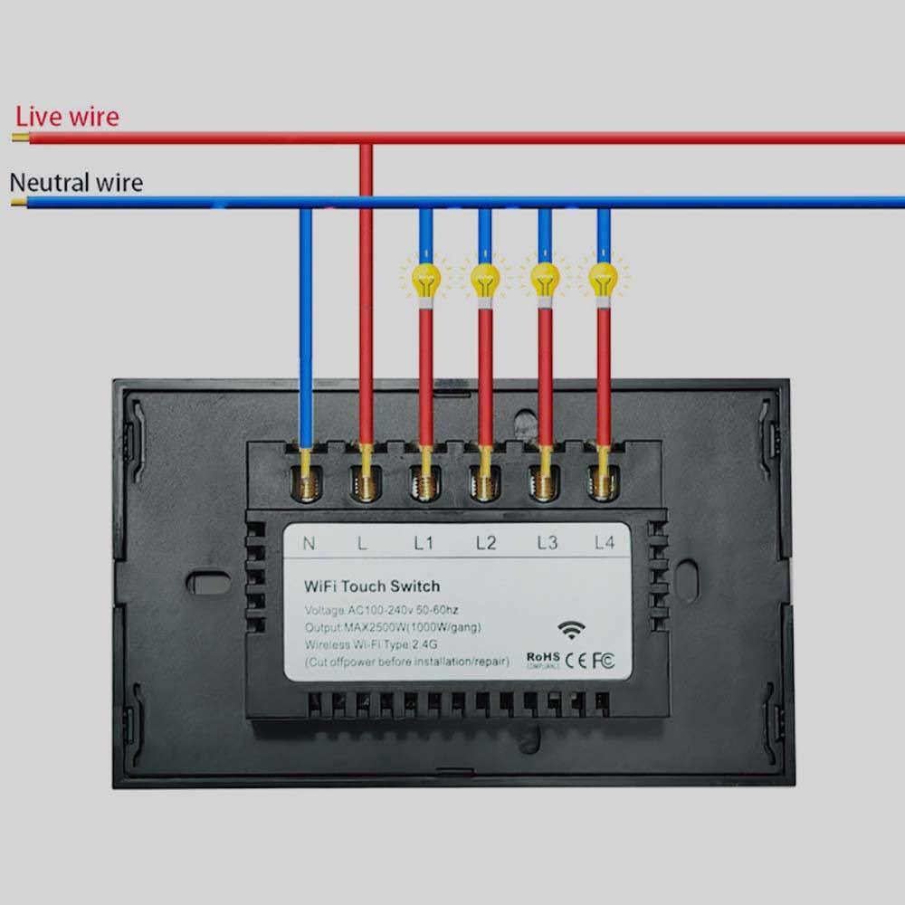Tempered Glass Touch Panel Switch