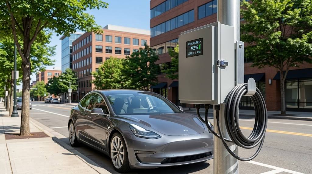 Outdoor EV charger enclosure selection guide for CPO and OEM - public curbside charging station.jpg