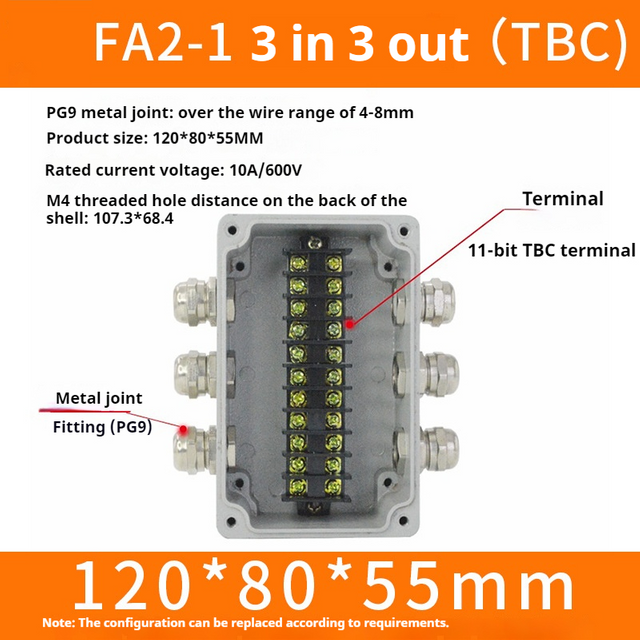 Explosion-Proof Aluminum Box with TBC Terminals