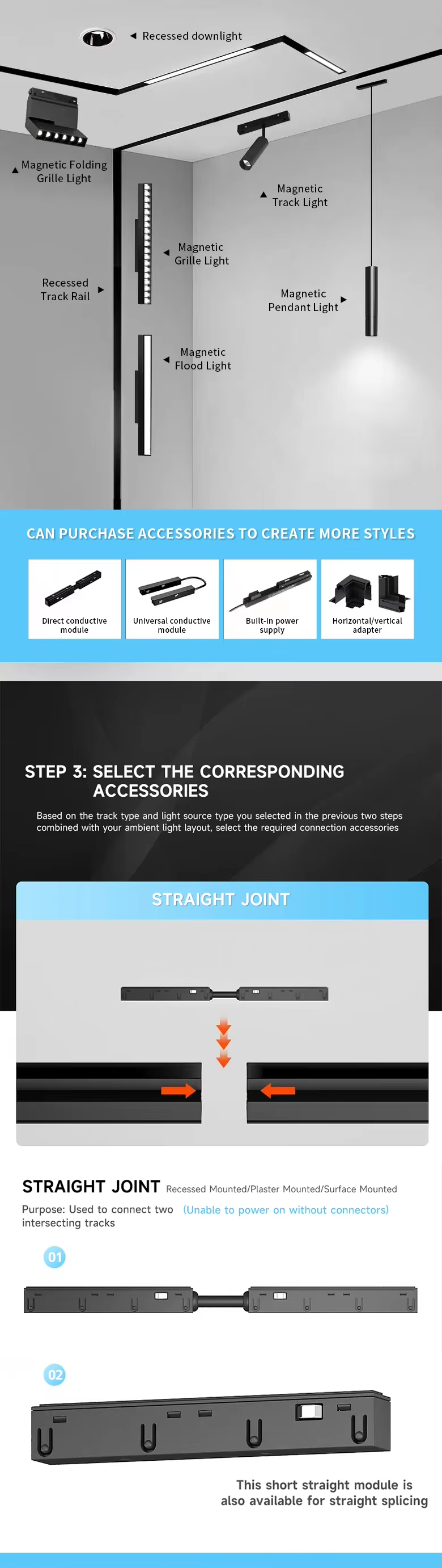 SELECT THE CORRESPONDING ACCESSORIES