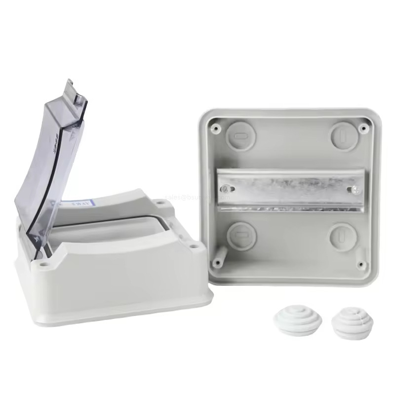 Bsumwell HK2-5ways Plastic Household Distribution Box Outlet Enclosure Pc+abs Material Box