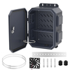 Outdoor Electrical Box with Cooling Fan 400x300x200mm IP65 Waterproof Metal Enclosure