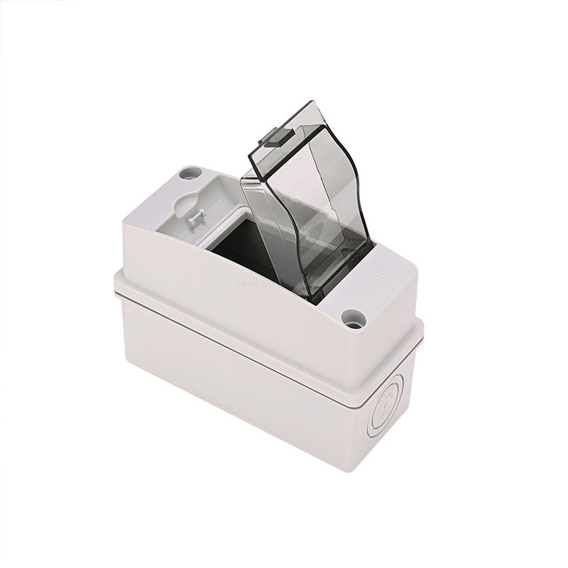  IP65 Plastic Enclosure Circuit Breaker Electrical Panel Box Surface Mount MCB Consumer Unit with Internal DIN Rail and Transparent Window