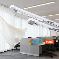 Retractable Aluminum Motorized Curtain Track