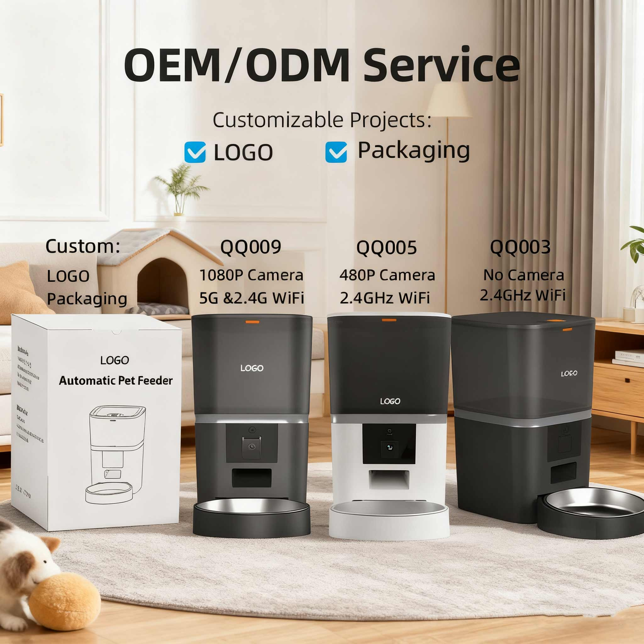 dual-power pet feeder