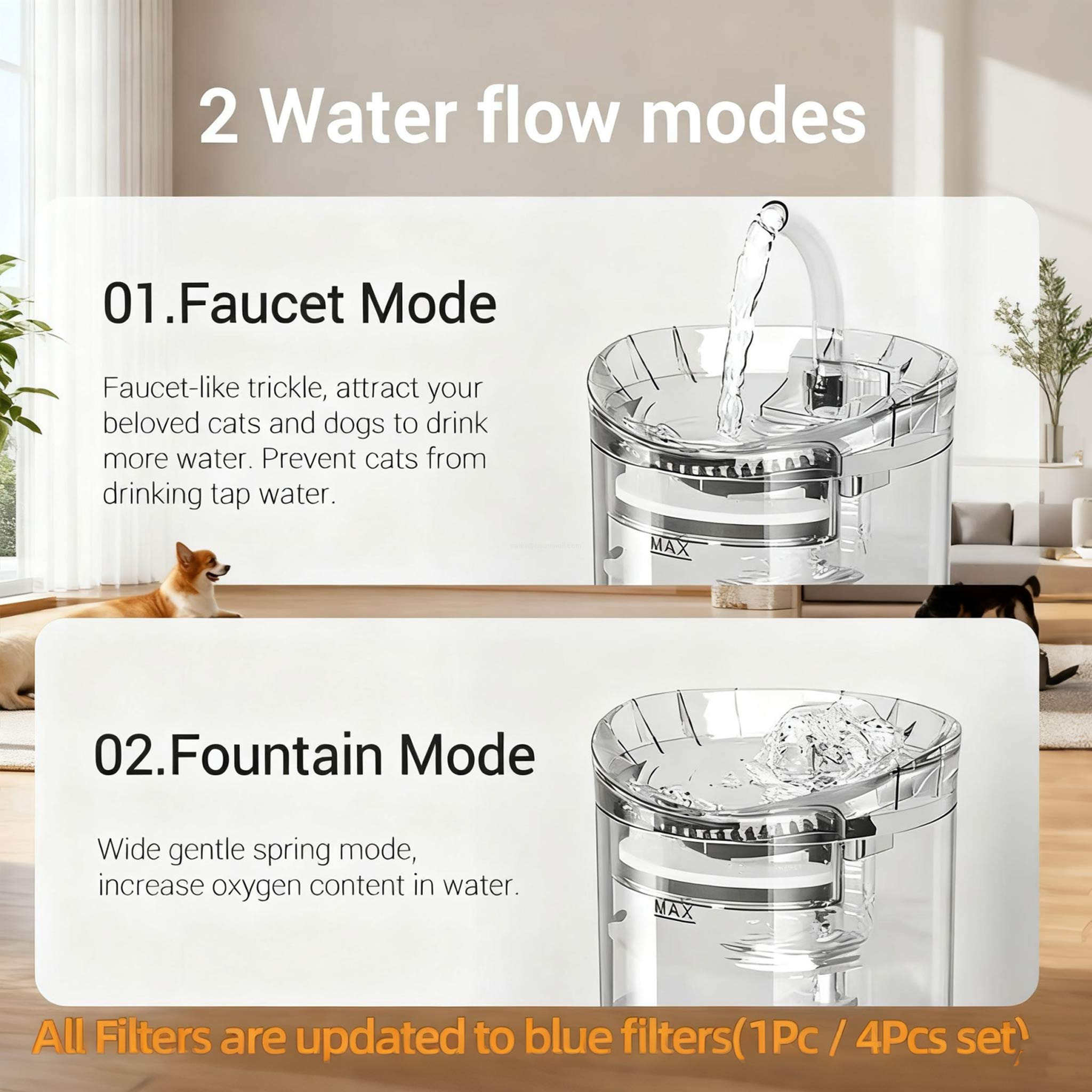 pet drinking fountain filter