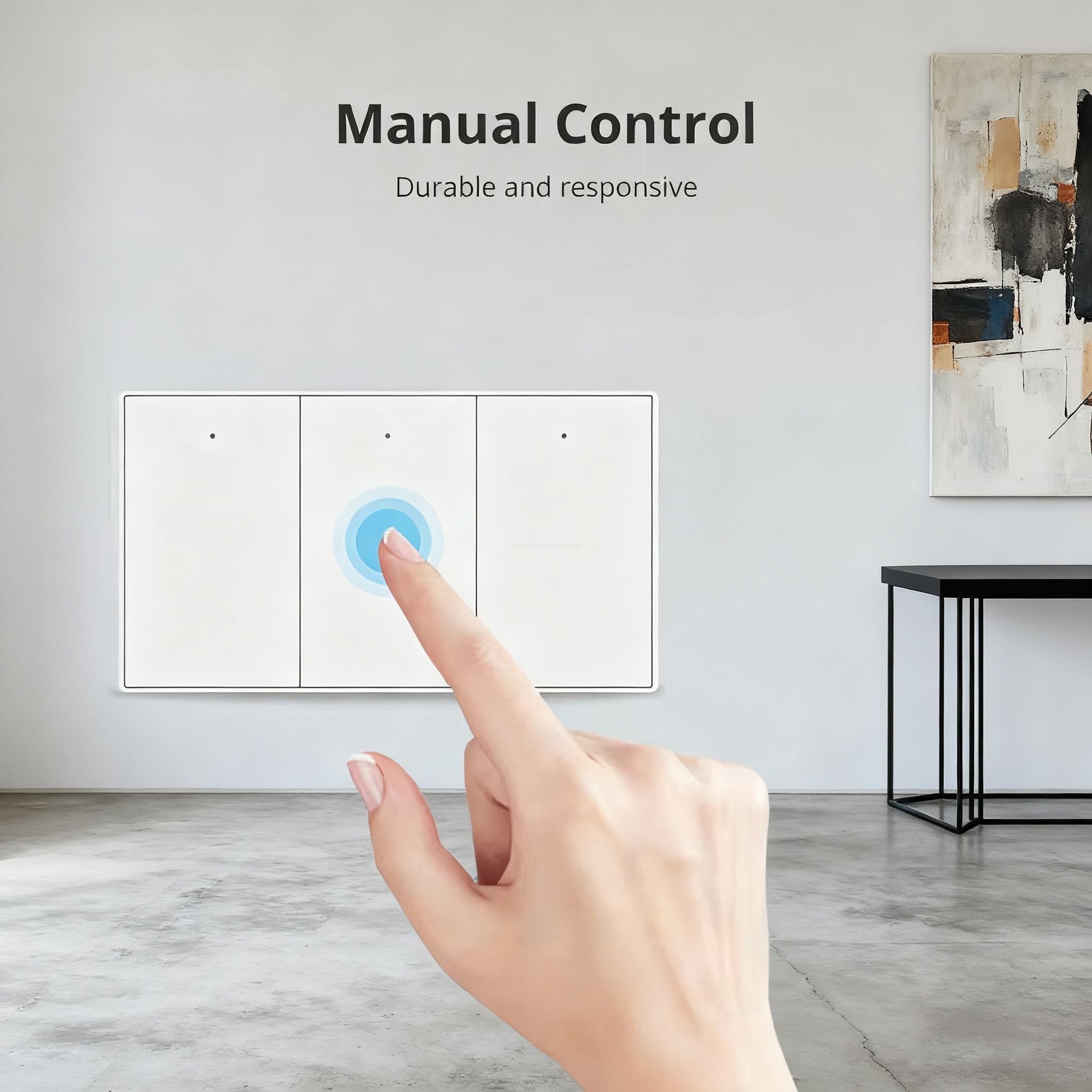 black Switch voice control light switch