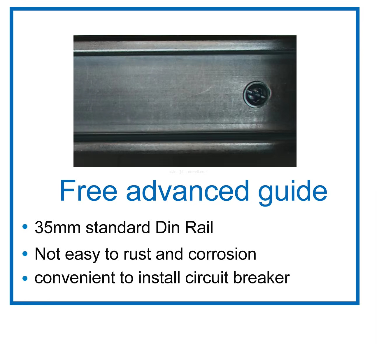 Free advanced guide 35mm standard Din Rail